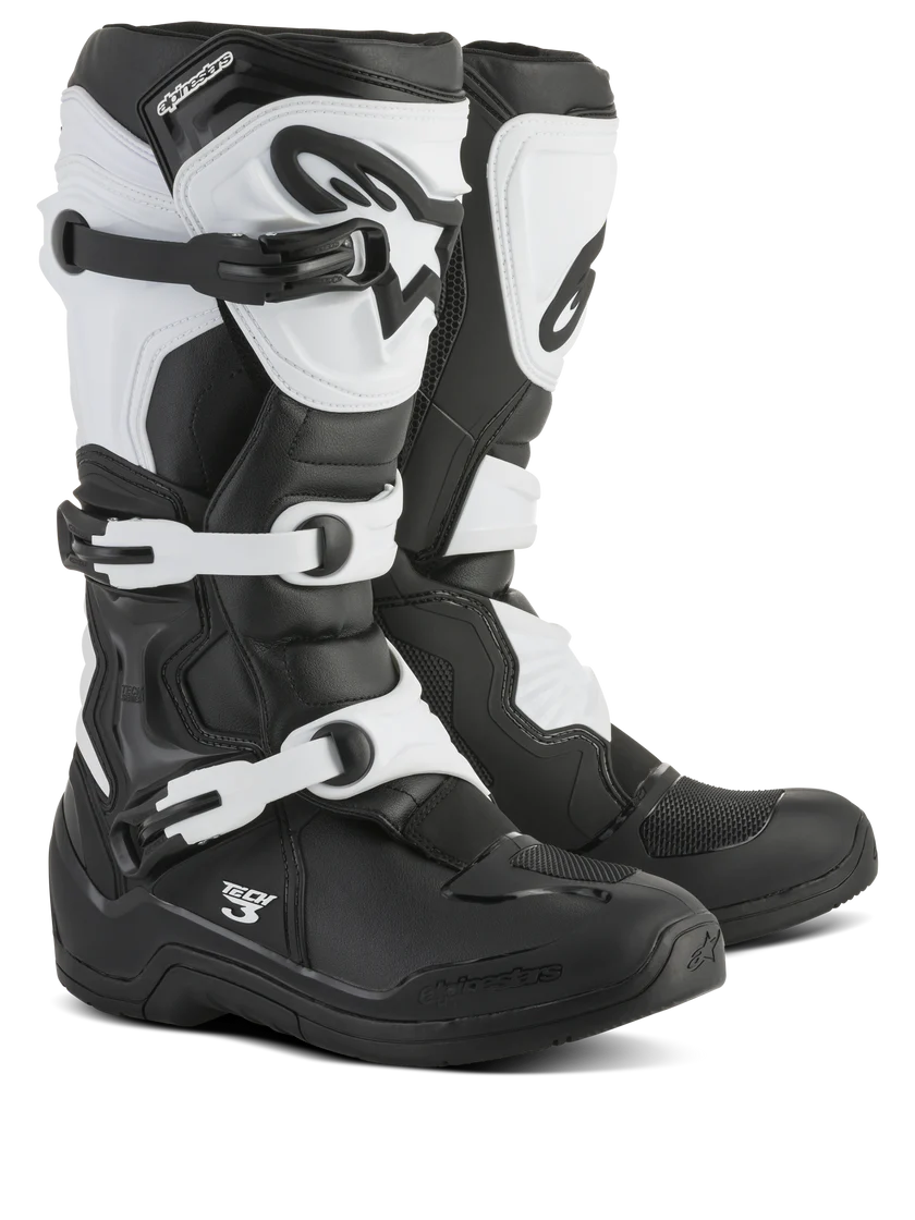 BOTA ALPINESTARS TECH 3 INFANTIL BLACK AND WHITE