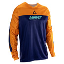 Calça e Camisa Leatt Moto 3.5 Laranja Azul