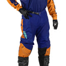 Calça e Camisa Leatt Moto 3.5 Laranja Azul
