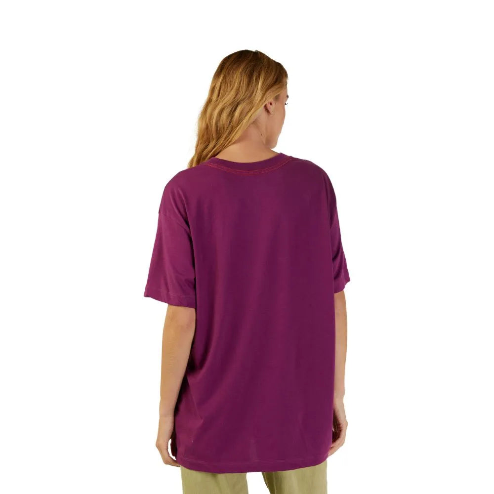 FOX LIFESTYLE FEMININO CAMISETA OVERSIZED WITHERED SS VINHO S
