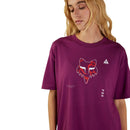 FOX LIFESTYLE FEMININO CAMISETA OVERSIZED WITHERED VINHO
