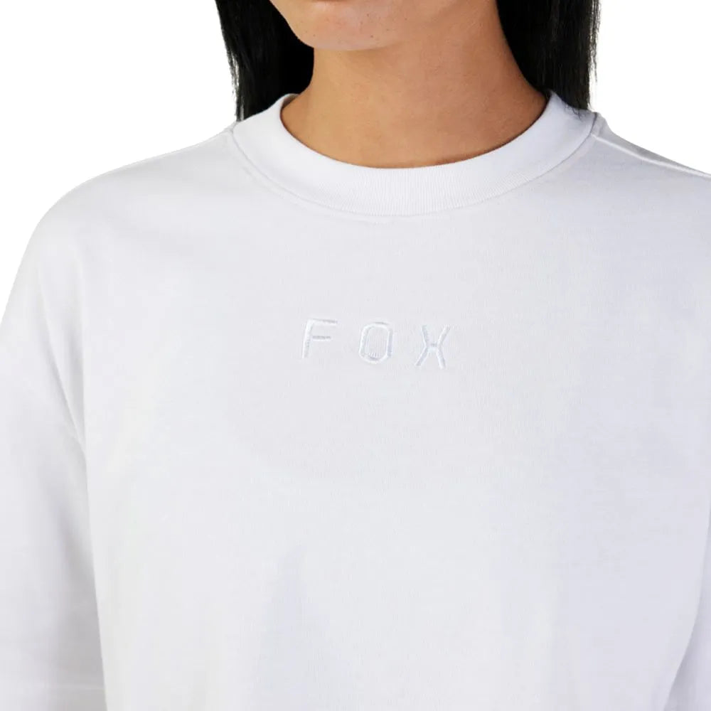 FOX LIFESTYLE FEMININO CROPPED OVERSIZED WORDMARK BRANCO
