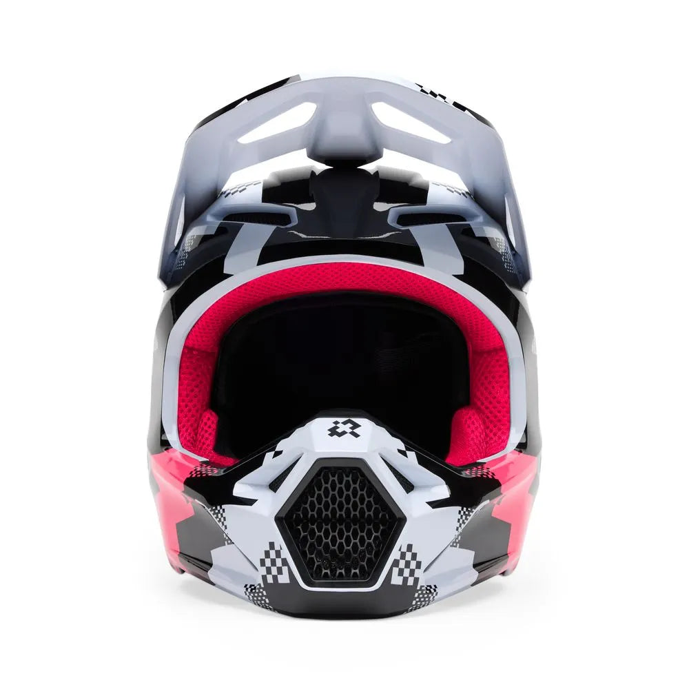 CAPACETE FOX MX V1 DIGI IMAGE PRETO/ROSA