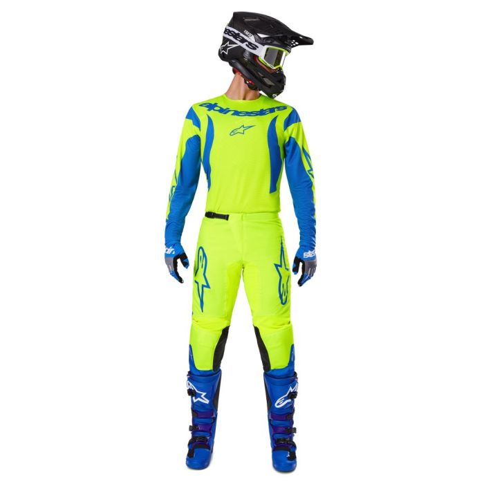 CONJUNTO ALPINESTARS FLUID HAUL AMARELO E AZUL