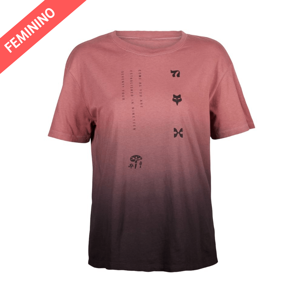 FOX LIFESTYLE FEMININO CAMISETA SENSORY DYE SS VINHO S