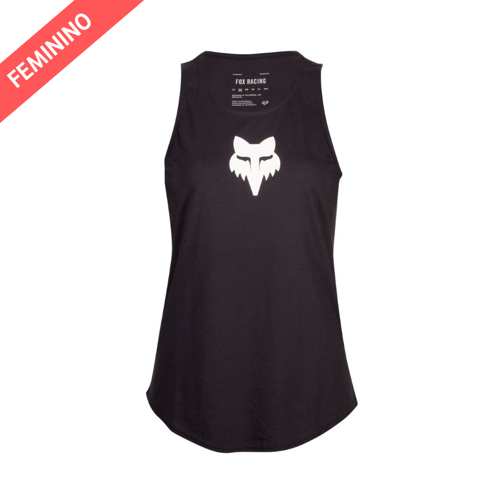 FOX LIFESTYLE FEMININO REGATA FOX HEAD PRETO