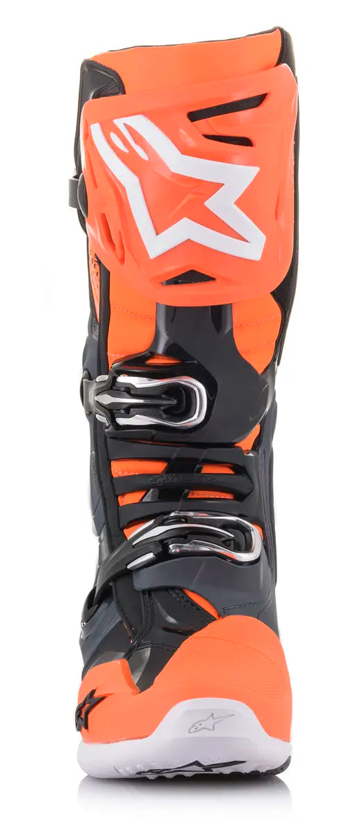 BOTA ALPINESTARS TECH 10 LARANJA E CINZA