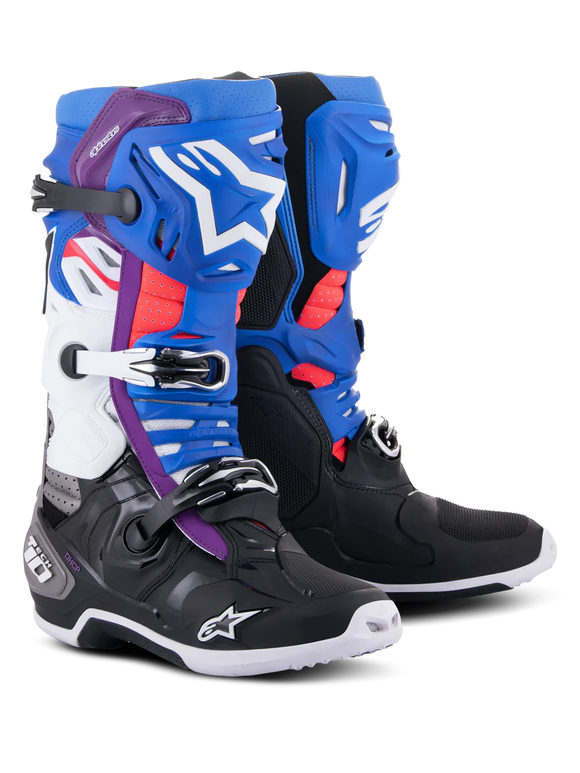 BOTA ALPINESTARS TECH 10 SUPER VENTED PRETO/AZUL