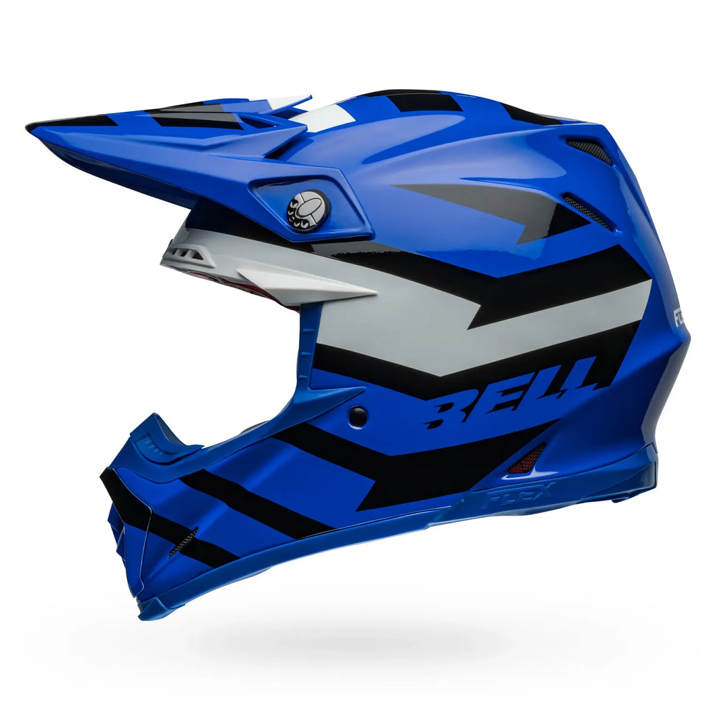 Capacete Bell Moto 9S Banshee Blue/White