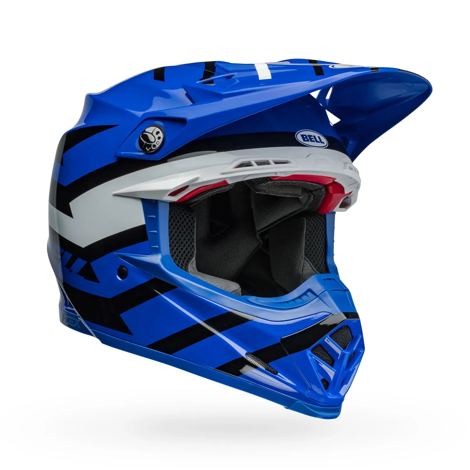 Capacete Bell Moto 9S Banshee Blue/White