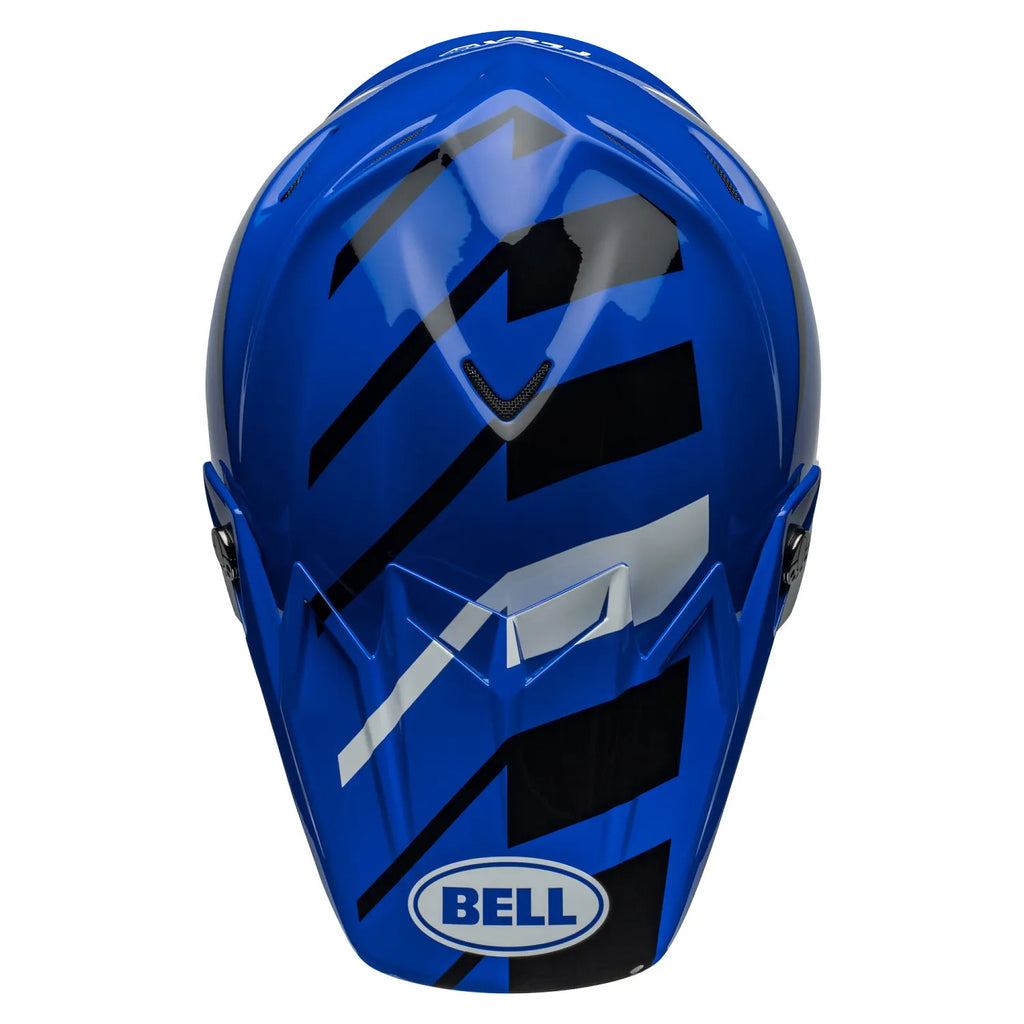 Capacete Bell Moto 9S Banshee Blue/White