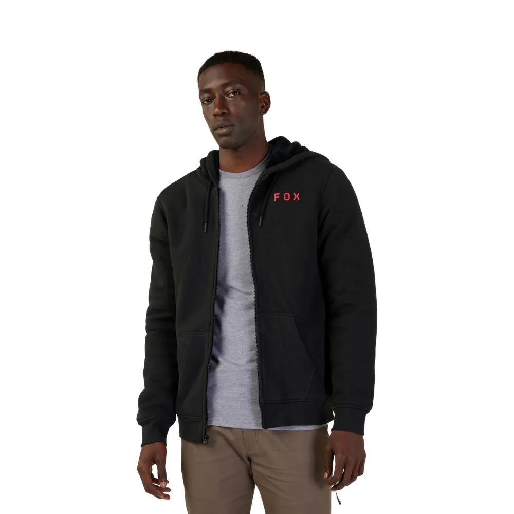 FOX LIFESTYLE MOLETOM SASQUATCH COM CAPUZ E ZIPER MAGNETICO PRETO