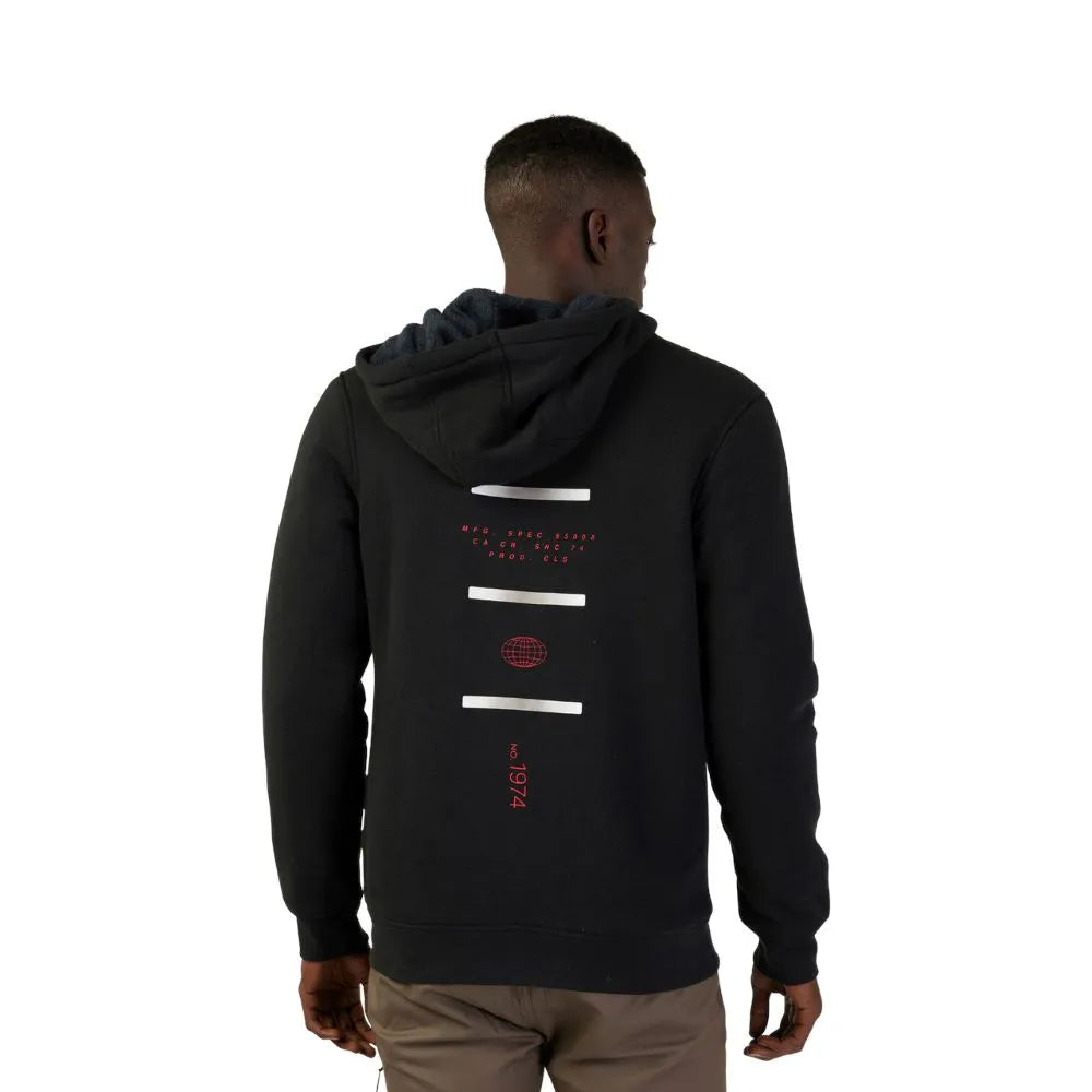 FOX LIFESTYLE MOLETOM SASQUATCH COM CAPUZ E ZIPER MAGNETICO PRETO