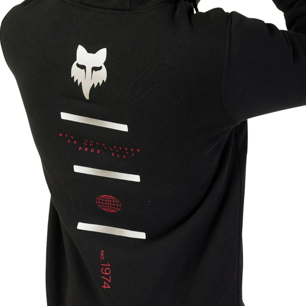 FOX LIFESTYLE MOLETOM SASQUATCH COM CAPUZ E ZIPER MAGNETICO PRETO