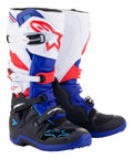 BOTA ALPINESTARS TECH 7 BRANCA/AZUL/VERMELHA