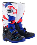 BOTA ALPINESTARS TECH 7 BRANCA/AZUL/VERMELHA