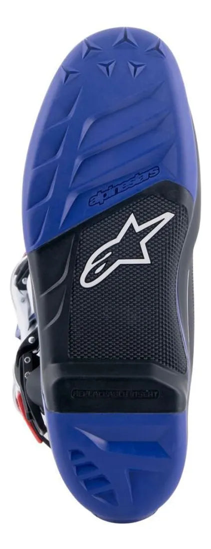 BOTA ALPINESTARS TECH 7 BRANCA/AZUL/VERMELHA