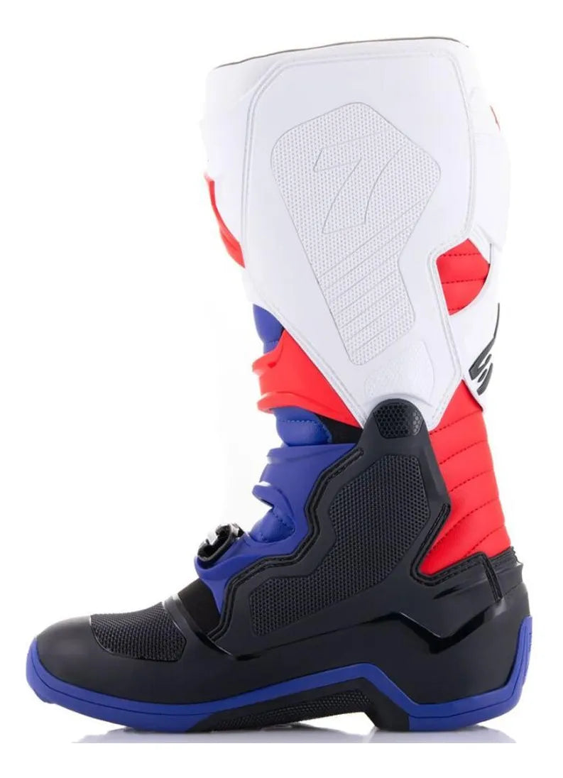 BOTA ALPINESTARS TECH 7 BRANCA/AZUL/VERMELHA