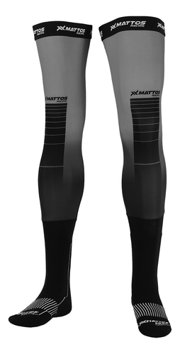 Meião Longo Mattos Racing – Knee Brace Cinza