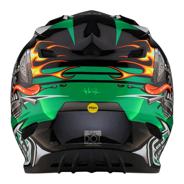 Capacete Troy Lee Designs - SE4 Carb Green