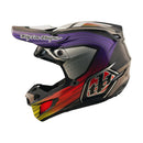 Capacete Troy Lee Designs SE5 BRANCO E ROXO