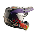 Capacete Troy Lee Designs SE5 BRANCO E ROXO