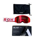 OCULOS AIROH BLAST XR1 RED MATTE LENTE ESPELHADA