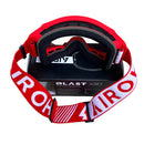 OCULOS AIROH BLAST XR1 RED MATTE LENTE ESPELHADA