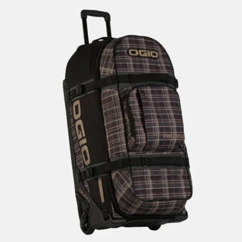 BOLSA DE EQUIPAMENTOS OGIO RIG 9800 WHEELED BAG - PLAIDLEY TAN/BLACK