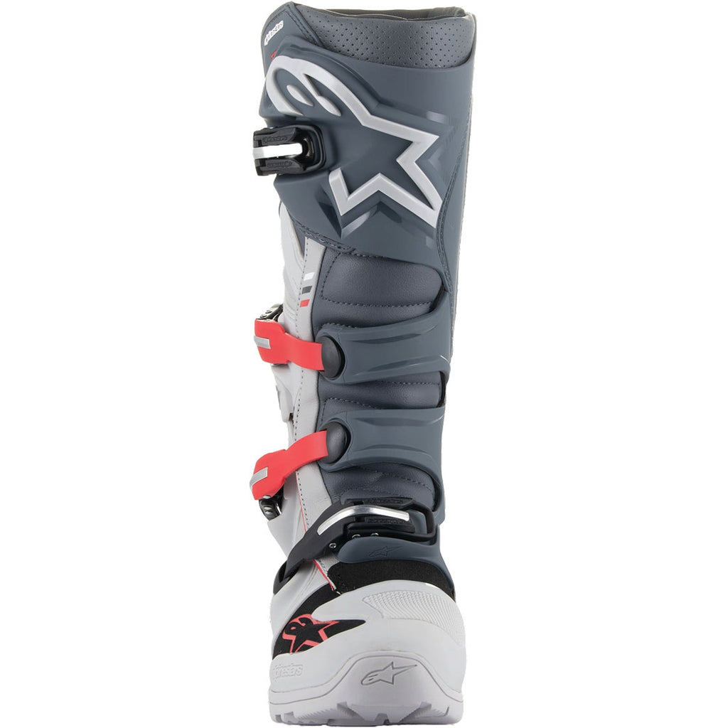 BOTA ALPINESTAR TECH 7 ENDURO CINZA E VERMELHA