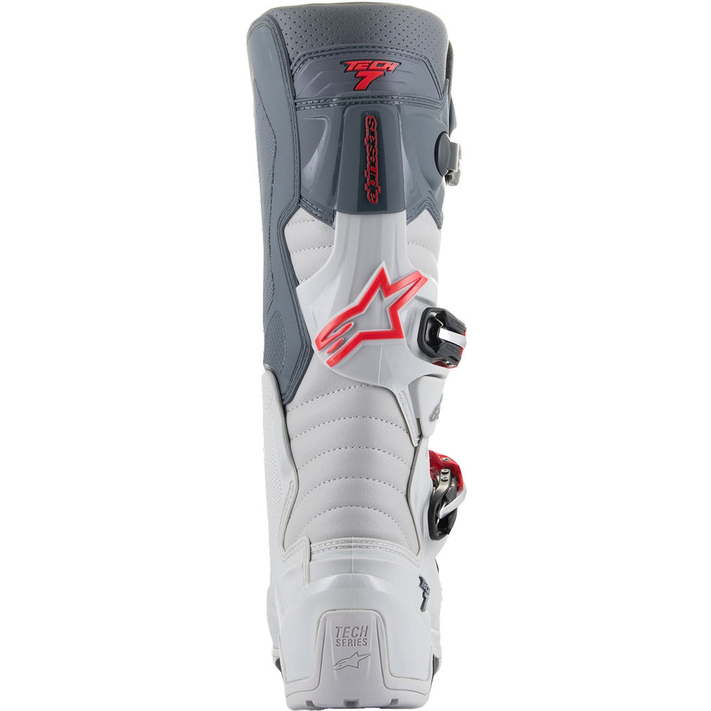BOTA ALPINESTAR TECH 7 ENDURO CINZA E VERMELHA