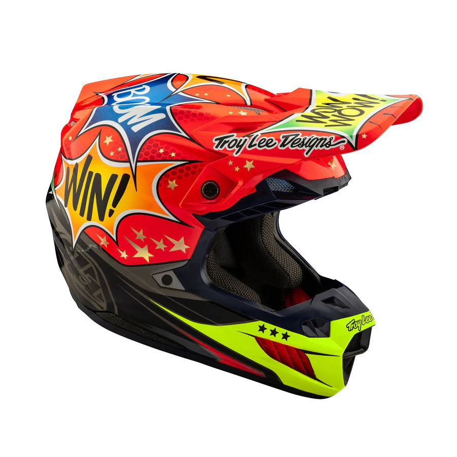 Capacete Troy Lee Designs - Cosmic Explosion Red