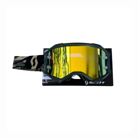 OCULOS SCOTT FURY - CAMO KAKI/YELLOW - GOLD CHROME WORKS + CLEAR WORKS