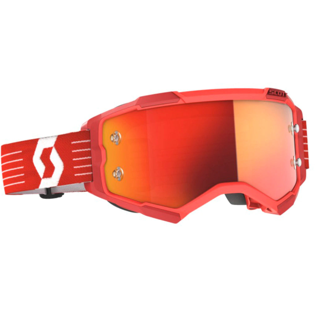 OCULOS SCOTT FURY - RED/WHITE - ORANGE CHROME WORKS + CLEAR WORKS
