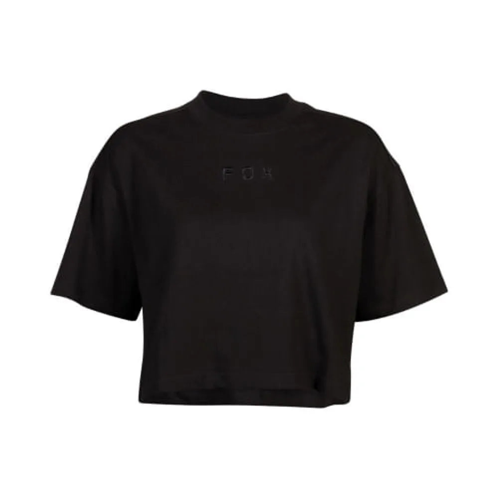 CROPPED FOX LIFESTYLE FEMININO OVERSIZED WORDMARK PRETO