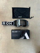 OCULOS AIROH BLAST XR1 ORANGE MATTE LENTE ESPELHADA