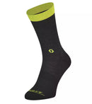 MEIA SCOTT CANO MEDIO TRAIL CREW - DARK GREY/SULPHUR YELLOW - L (EUA)