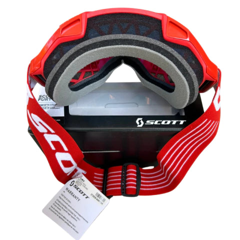 OCULOS SCOTT FURY - RED/WHITE - ORANGE CHROME WORKS + CLEAR WORKS