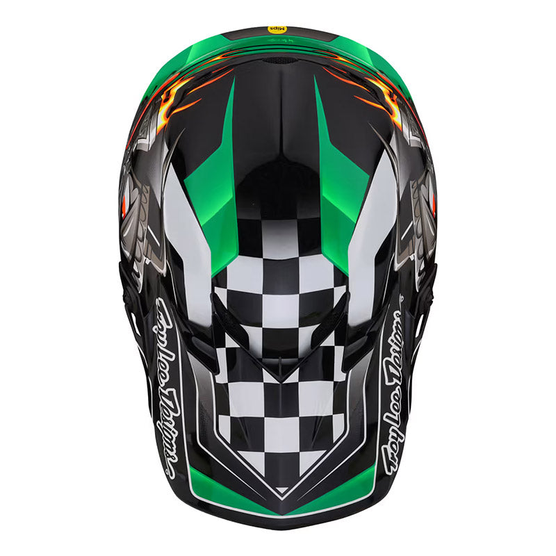 Capacete Troy Lee Designs Se4 Polyacrylite Carb Green