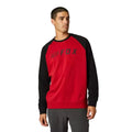 MOLETOM FOX LIFESTYLE APEX CREW PRETO/VERMELHO
