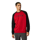 MOLETOM FOX LIFESTYLE APEX CREW PRETO/VERMELHO